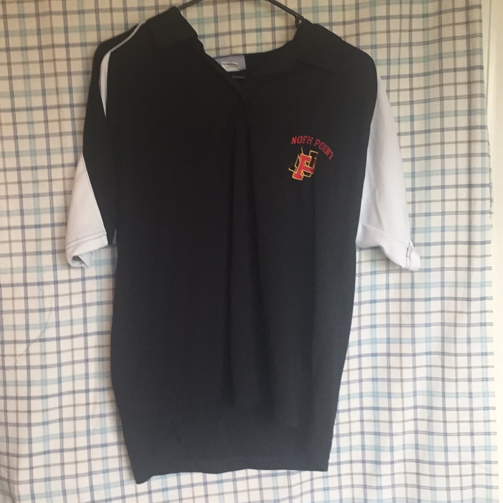 Black collard North Point High School tee shirt